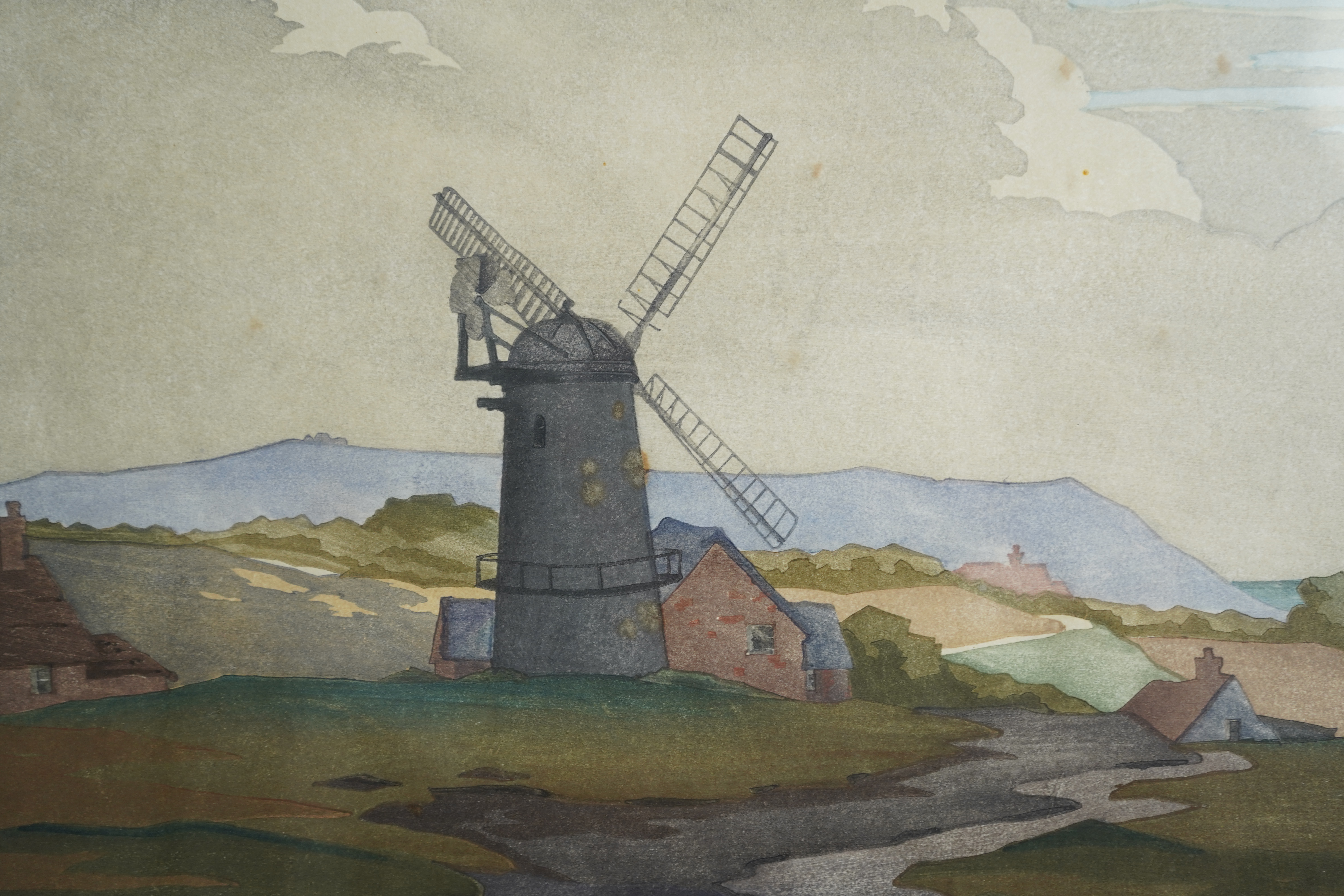 Eric Slater, 1896-1963, 'A Sussex Mill'